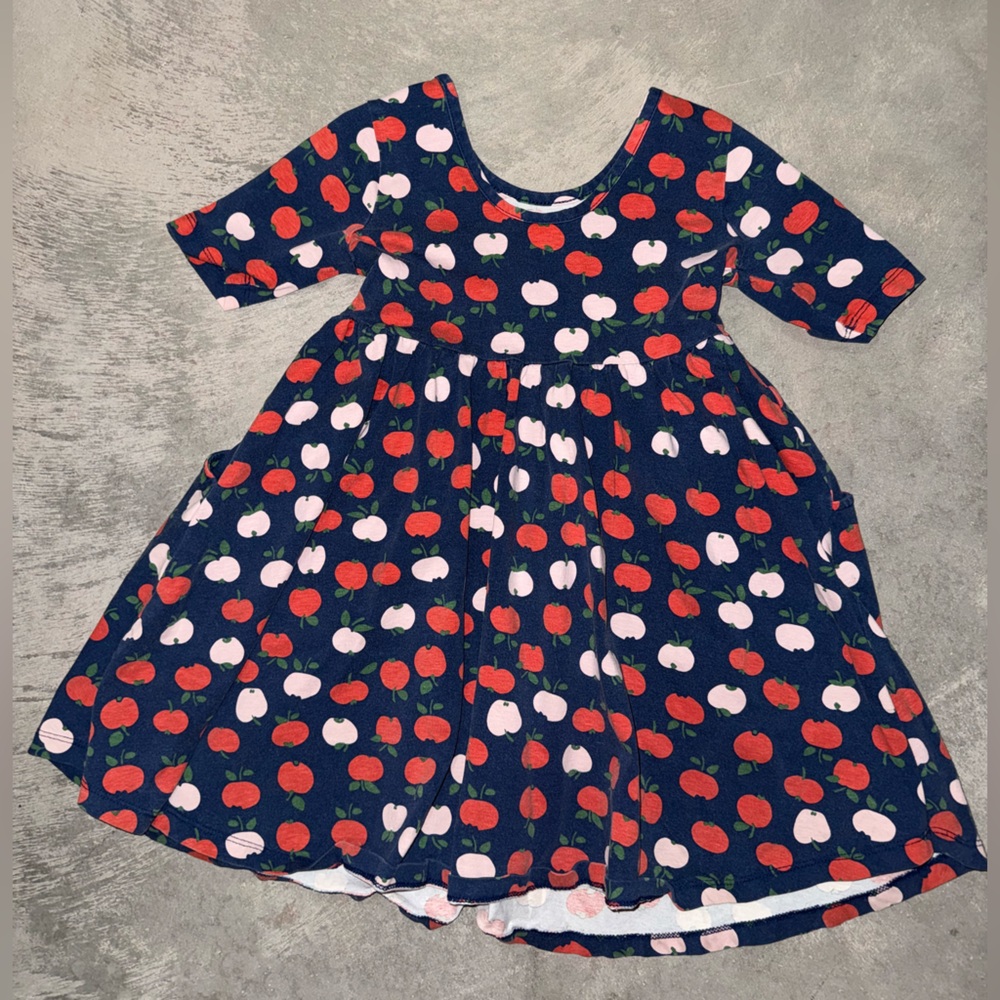 Hanna Andersson Size 5 Blue and Red Apple Sundress